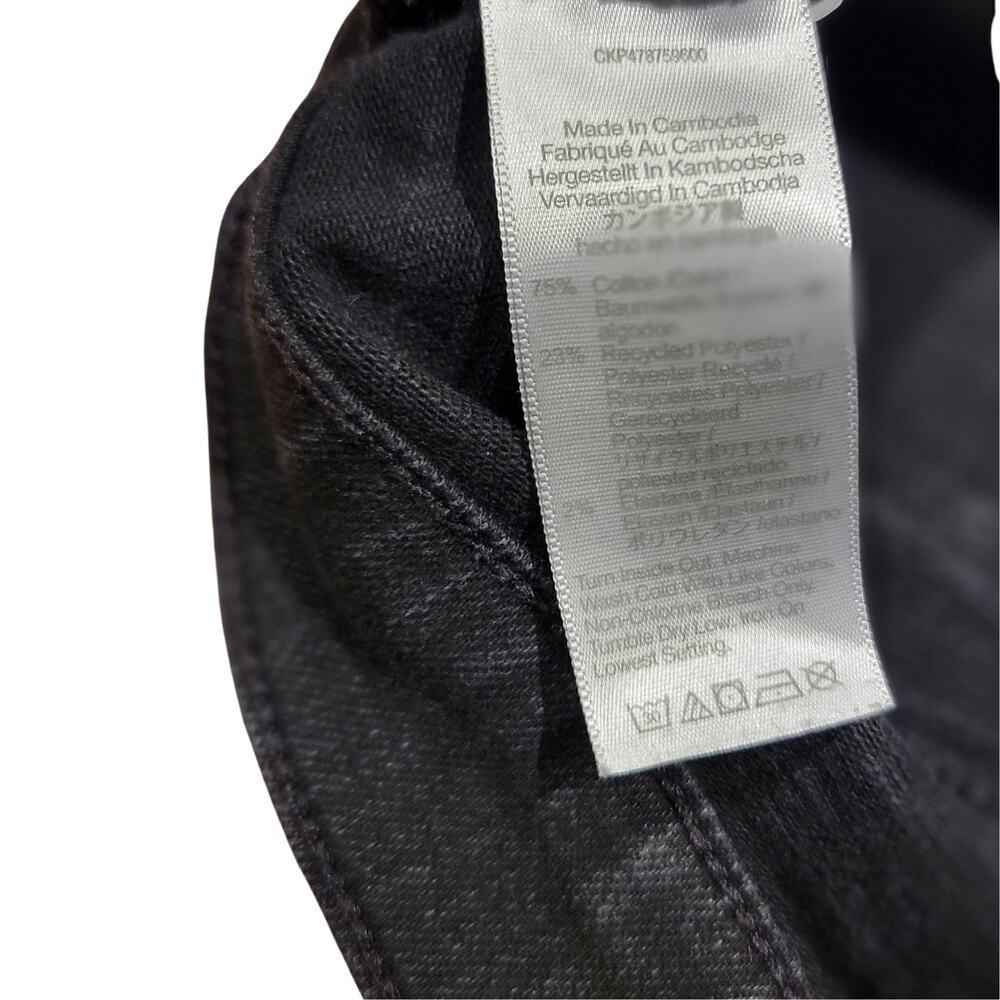 MADEWELL Black Rinse Wash Mid-Rise Kick Out Jeans Womens 26 Polished Casual Y2K - Picture 12 of 16